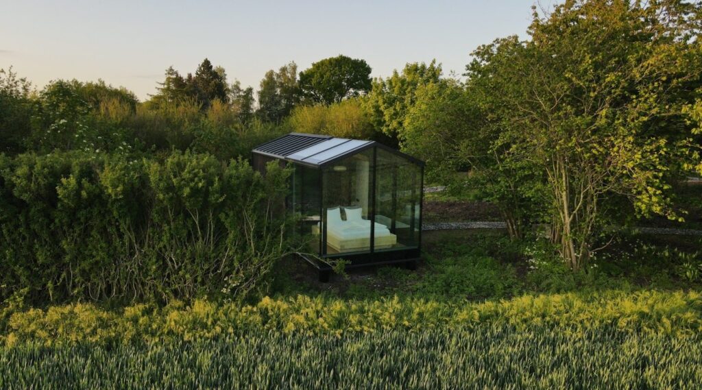 Glas Minihaus mit Sternblick 1