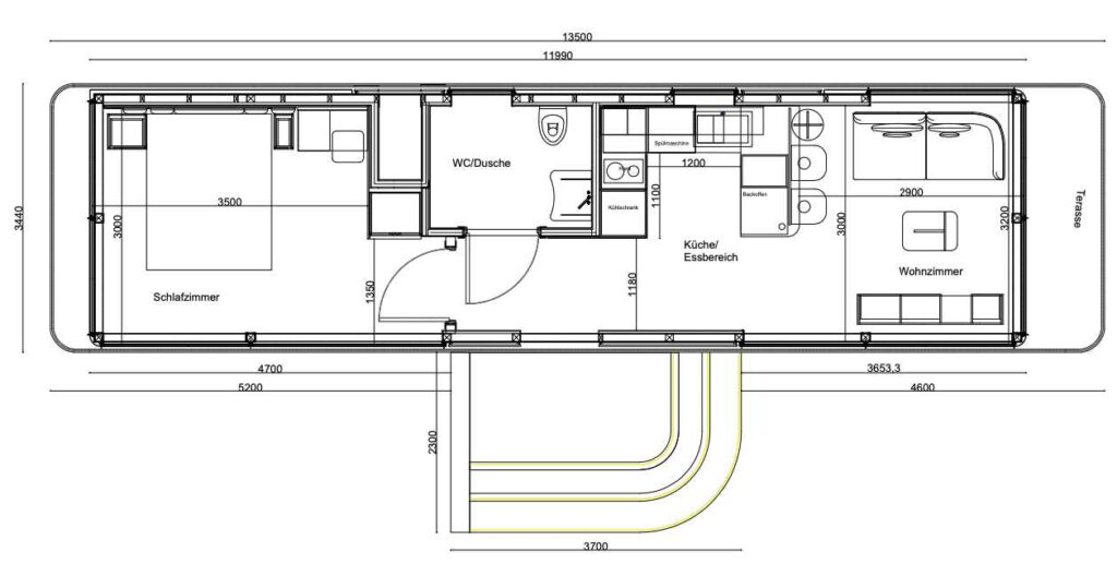 Tiny House Grundriss Modulhaus